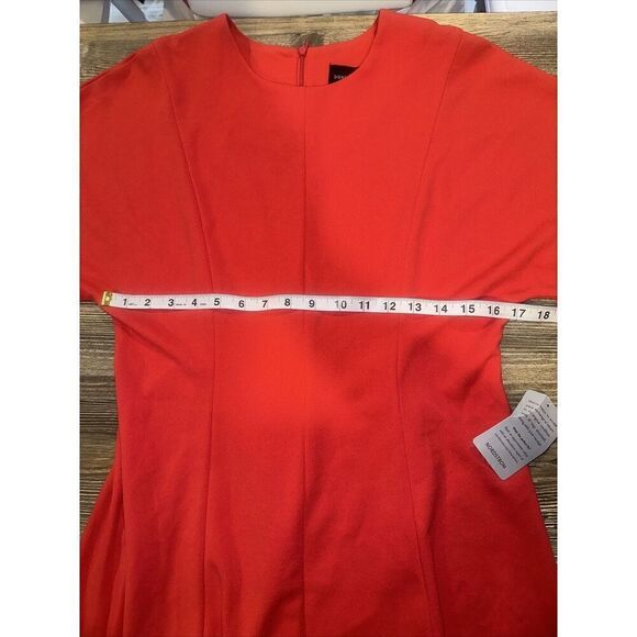 Donna Morgan Midi Red Dress. Size 12. Polyester And Spandex. NWT. 6 - Picture 7 of 10